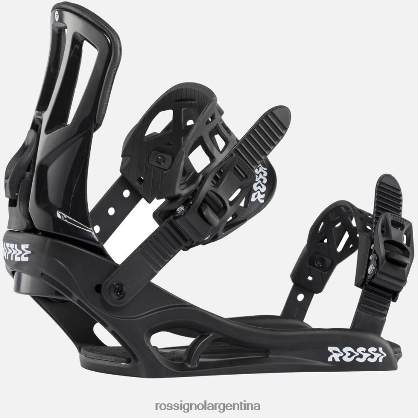 Rossignol hombres Fijaciones de snowboard Battle en blanco y negro. 82LVV6222 nuevo estilo accesorios