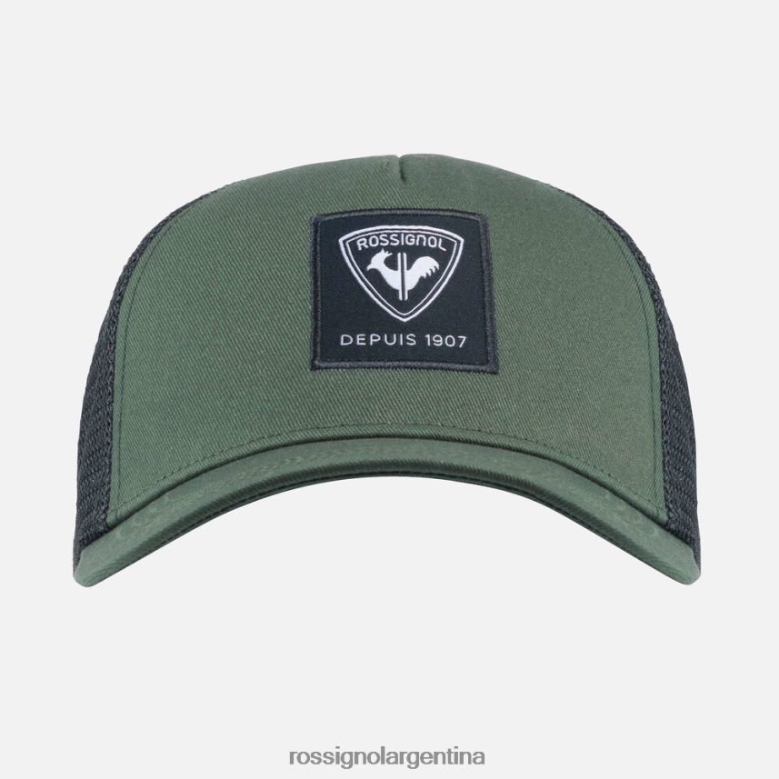 Rossignol hombres gorra de malla corporativa 82LVV6122 verde ébano accesorios