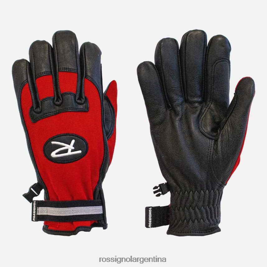 Rossignol hombres guante de retroceso 82LVV6294 negro/rojo accesorios