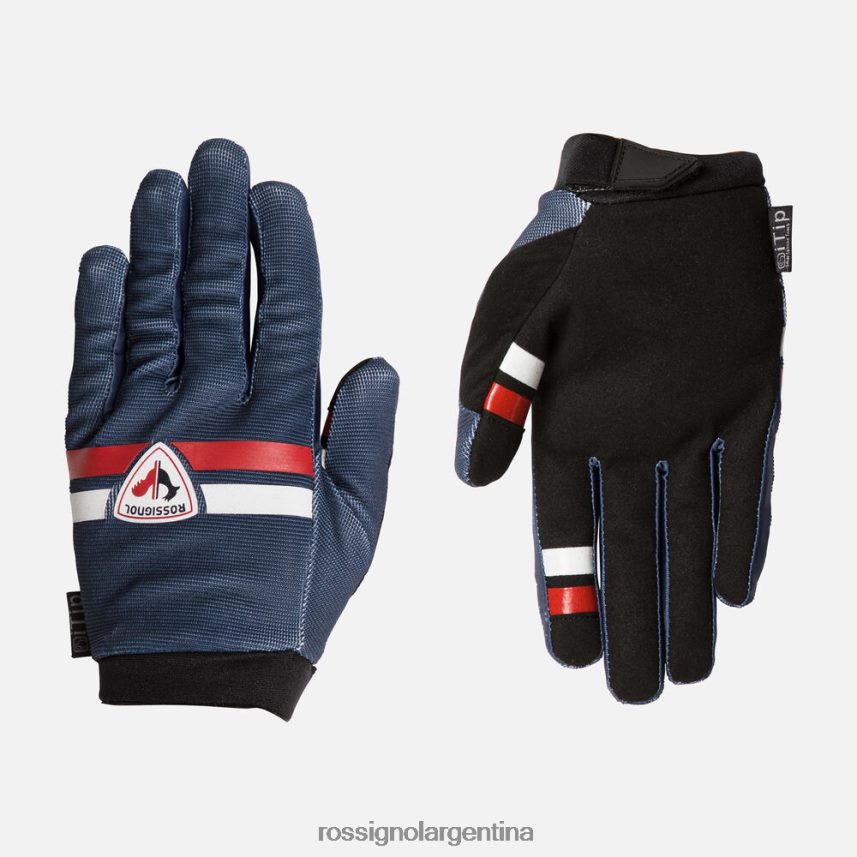 Rossignol hombres guantes de bicicleta de montaña con dedos completos 82LVV632 azul marino oscuro accesorios