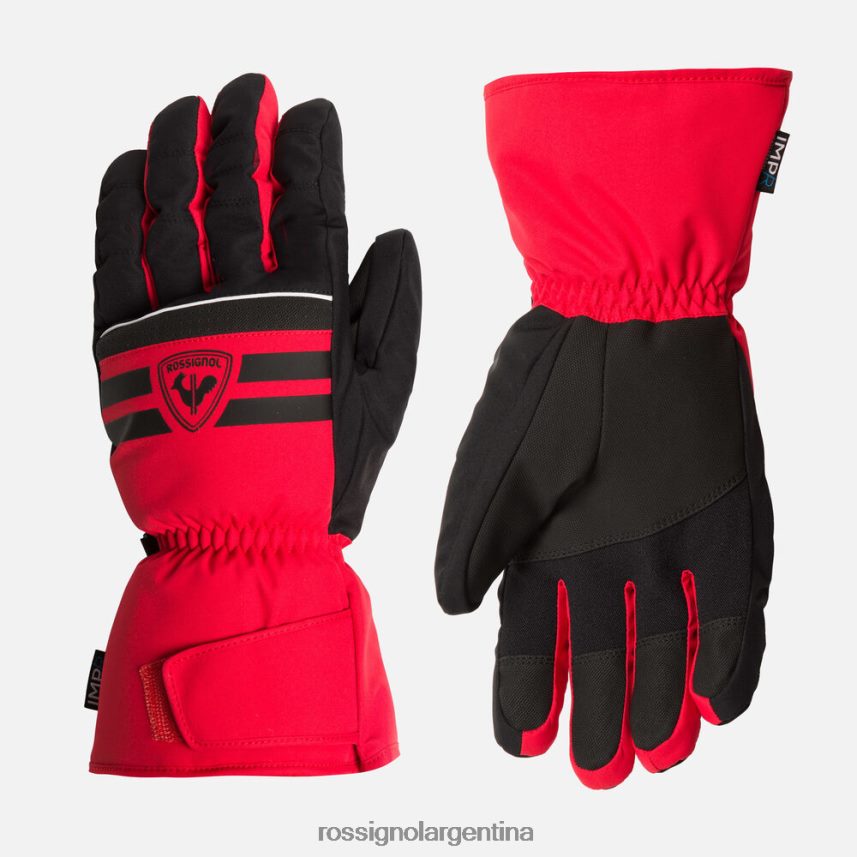 Rossignol hombres guantes de esquí impermeables técnicos 82LVV6598 deportivorojo accesorios