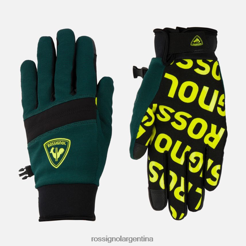 Rossignol hombres guantes profesionales 82LVV6564 verde azulado accesorios