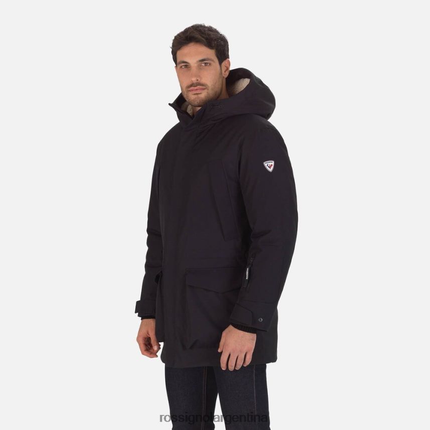 Rossignol hombres chaqueta parka 82LVV6289 negro tapas