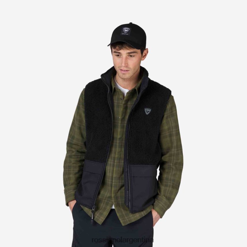 Rossignol hombres chaleco polar 82LVV6314 negro tapas