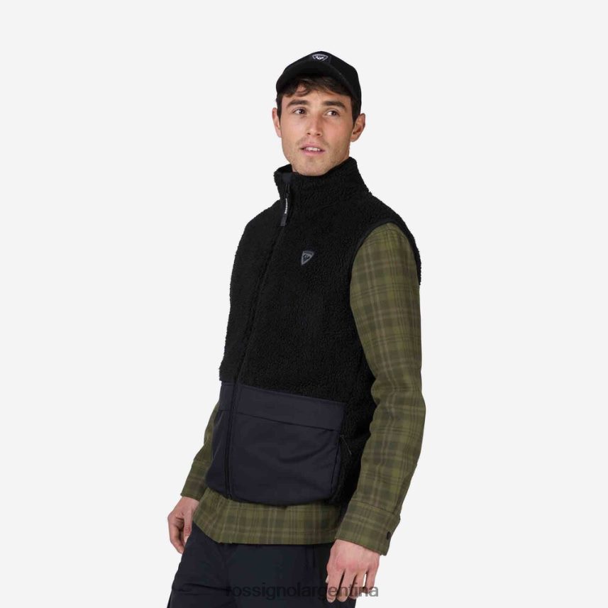 Rossignol hombres chaleco polar 82LVV6314 negro tapas