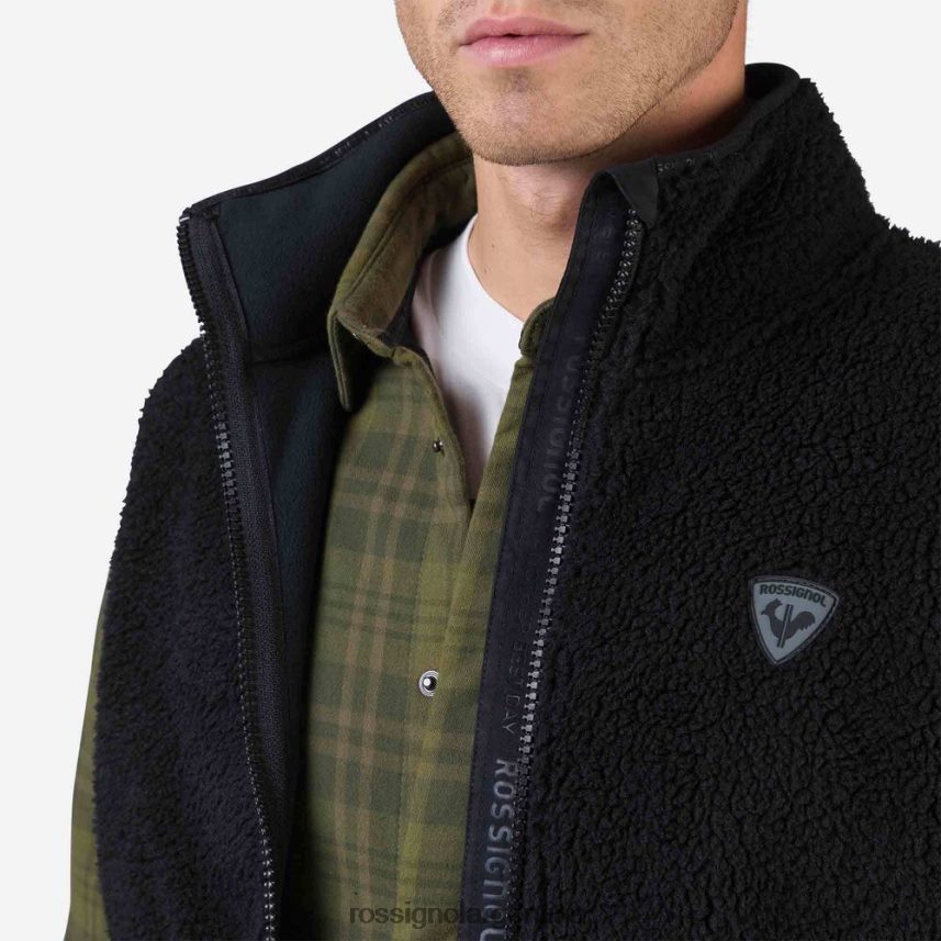 Rossignol hombres chaleco polar 82LVV6314 negro tapas