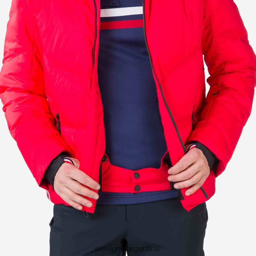 Rossignol hombres chaqueta de esquí de plumas de merino distintiva 82LVV6443 deportivorojo tapas