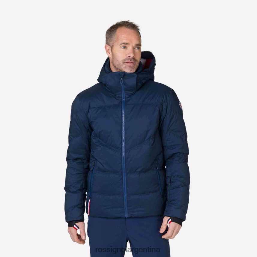 Rossignol hombres chaqueta de esquí de plumas de merino distintiva 82LVV6611 azul marino oscuro tapas