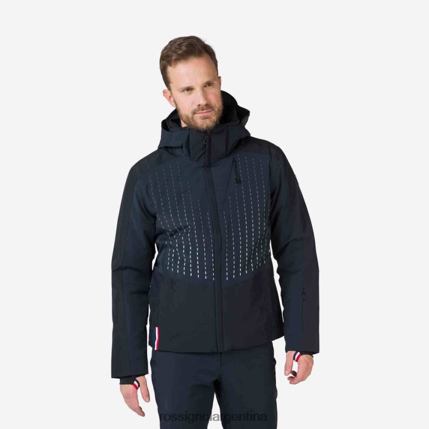 Rossignol hombres chaqueta de esquí degradada 82LVV6634 negro tapas
