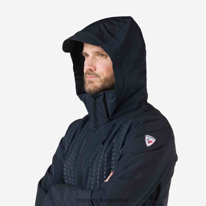 Rossignol hombres chaqueta de esquí degradada 82LVV6634 negro tapas