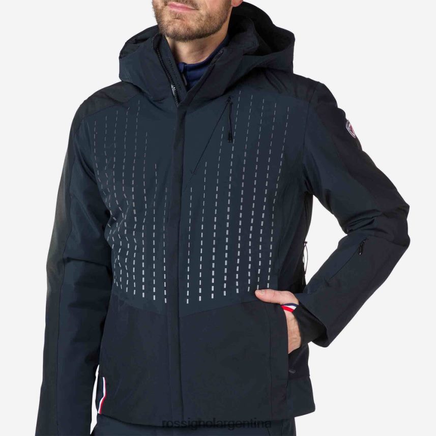 Rossignol hombres chaqueta de esquí degradada 82LVV6634 negro tapas