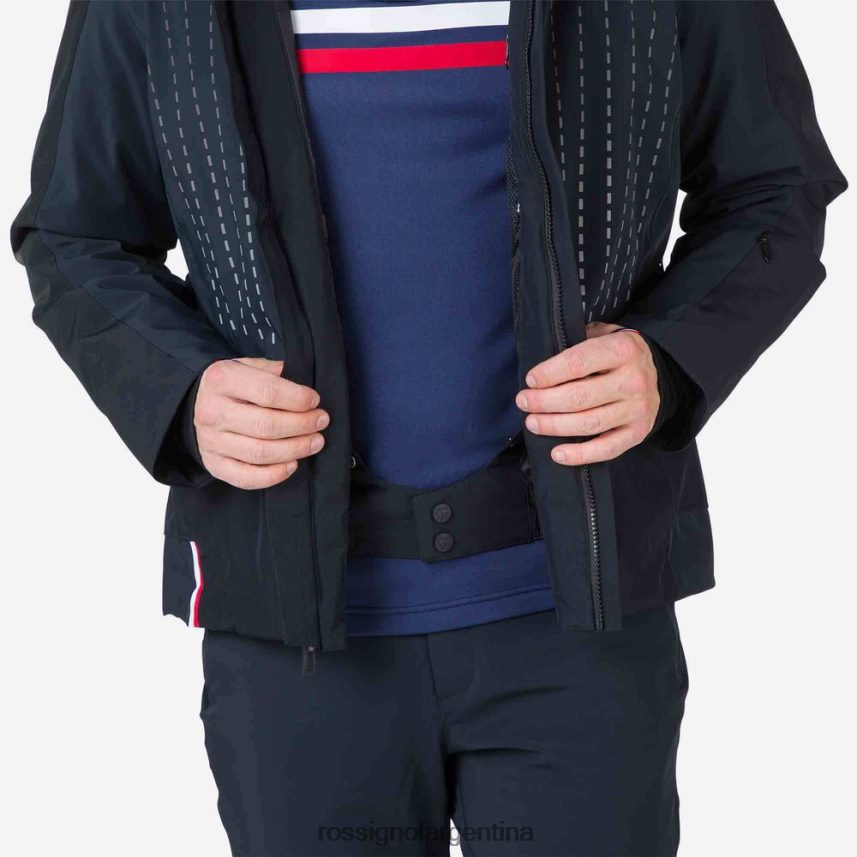 Rossignol hombres chaqueta de esquí degradada 82LVV6634 negro tapas