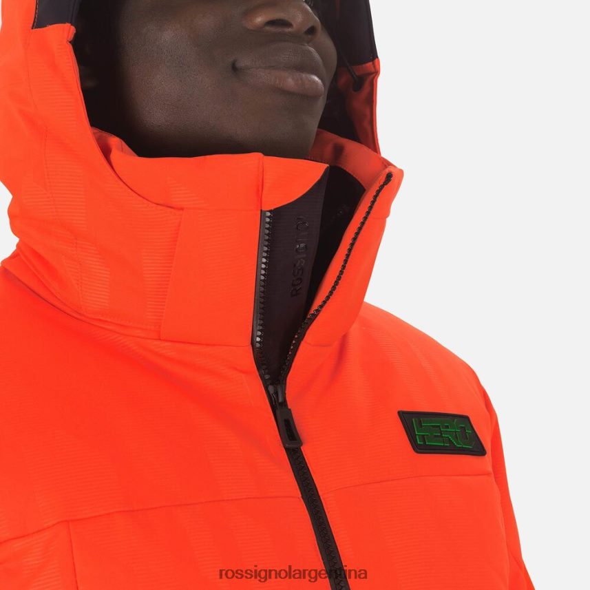 Rossignol hombres chaqueta de esquí hero part 82LVV6605 rojo neón tapas
