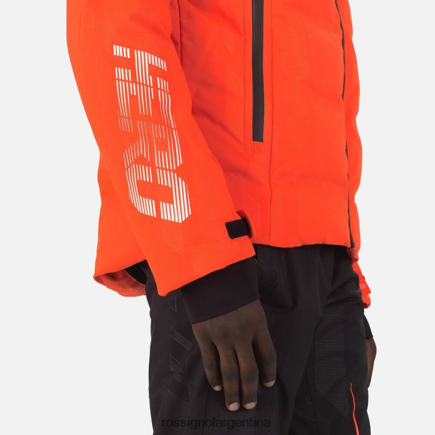 Rossignol hombres chaqueta de esquí hero part 82LVV6605 rojo neón tapas
