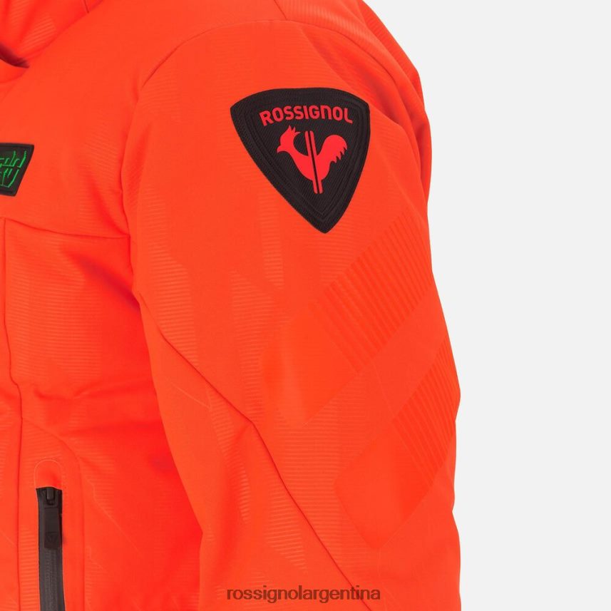 Rossignol hombres chaqueta de esquí hero part 82LVV6605 rojo neón tapas