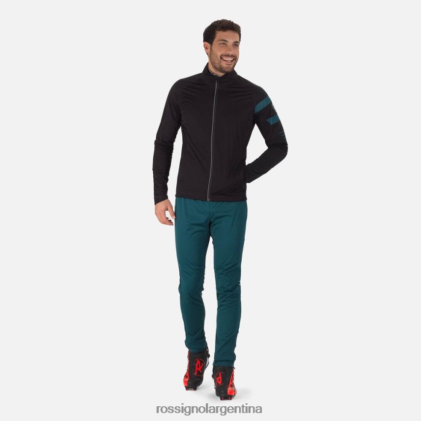 Rossignol hombres chaqueta de esquí nórdico poursuite 82LVV6114 verde azulado tapas