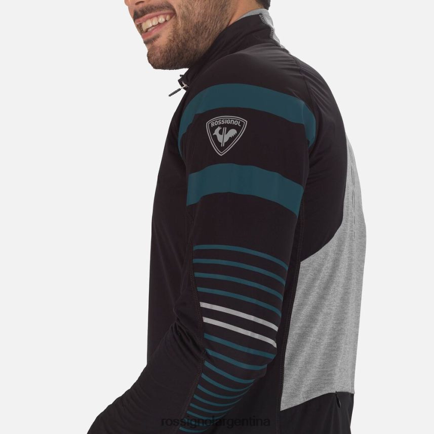 Rossignol hombres chaqueta de esquí nórdico poursuite 82LVV6114 verde azulado tapas