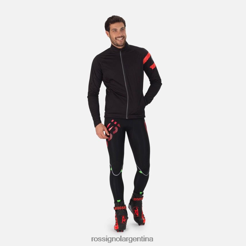 Rossignol hombres chaqueta de esquí nórdico poursuite 82LVV692 negro carbón tapas