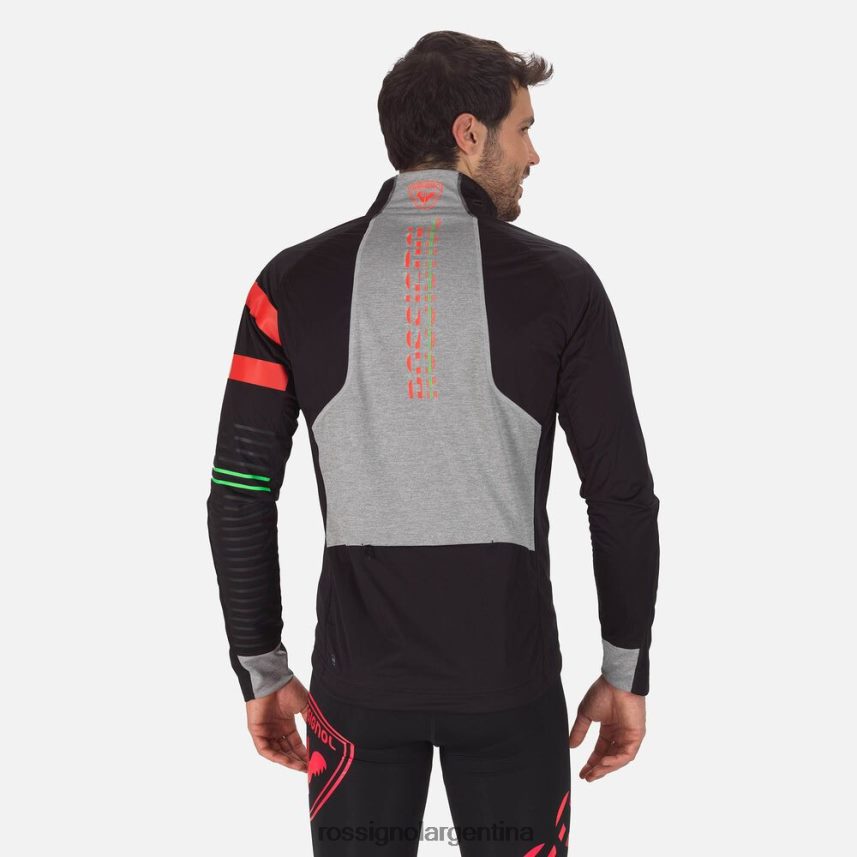 Rossignol hombres chaqueta de esquí nórdico poursuite 82LVV692 negro carbón tapas