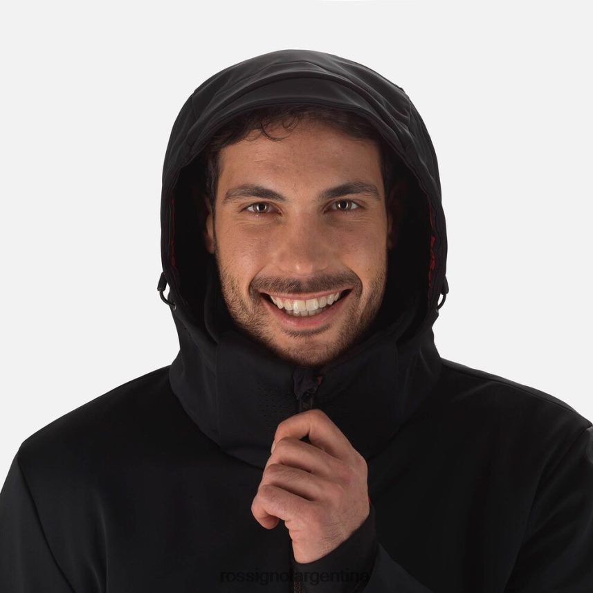 Rossignol hombres chaqueta de esquí plana softshell 82LVV6636 negro tapas
