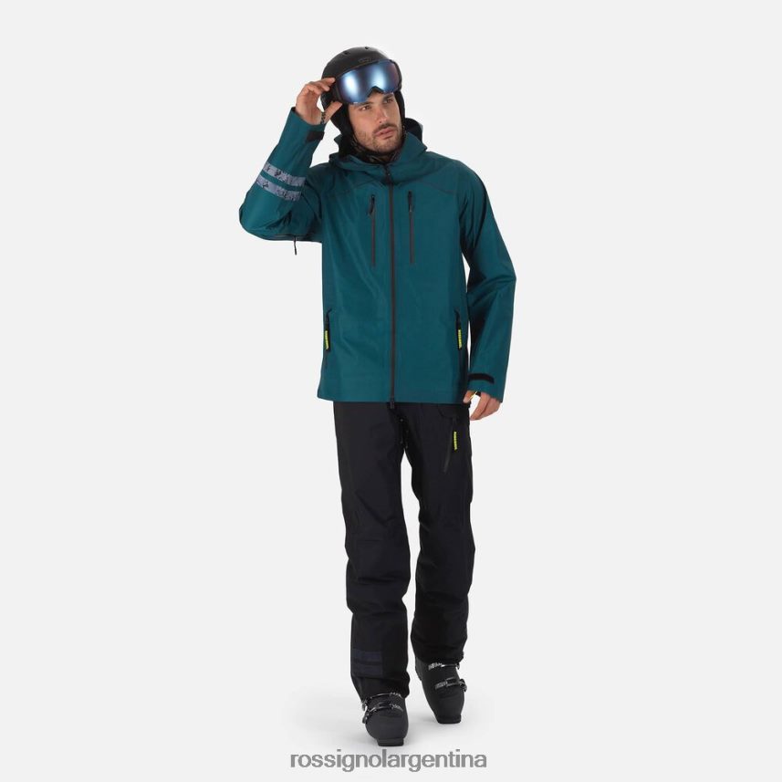 Rossignol hombres chaqueta de esquí/snowboard atelier s ride free 82LVV6572 verde azulado tapas