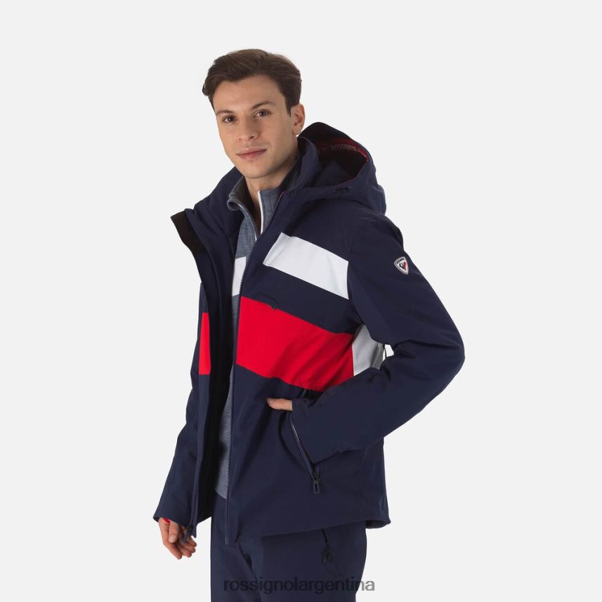 Rossignol hombres reaccionar chaqueta de esquí de merino 82LVV6181 azul marino oscuro tapas