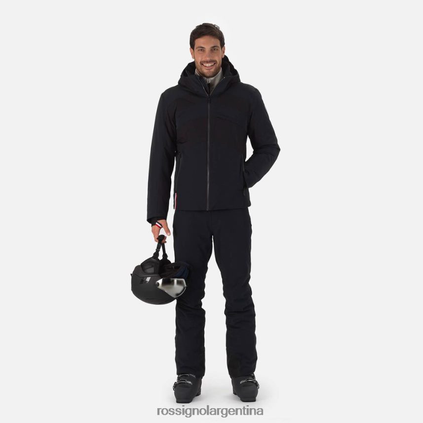 Rossignol hombres reaccionar chaqueta de esquí de merino 82LVV6599 negro tapas