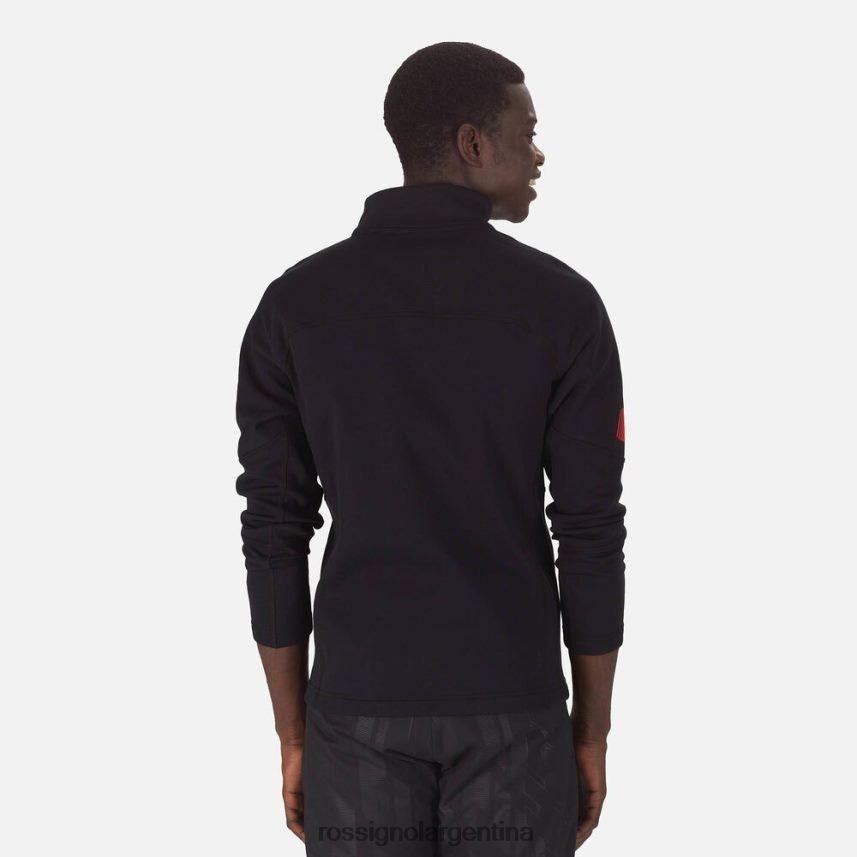 Rossignol hombres chaqueta polar hero clim 82LVV6627 negro tapas