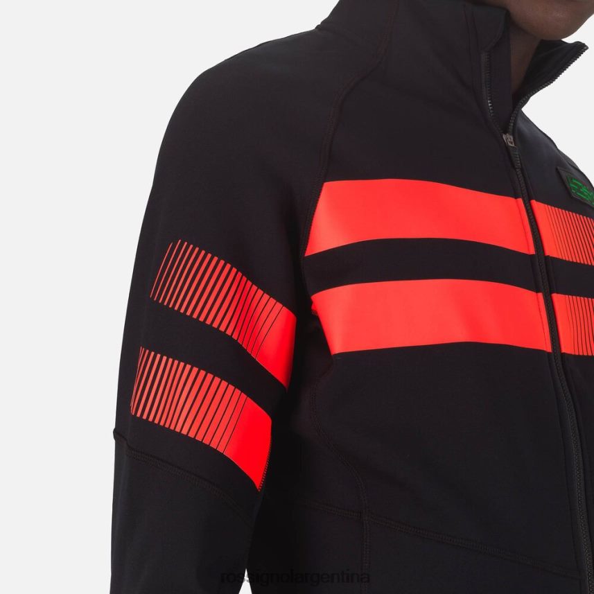 Rossignol hombres chaqueta polar hero clim 82LVV6627 negro tapas