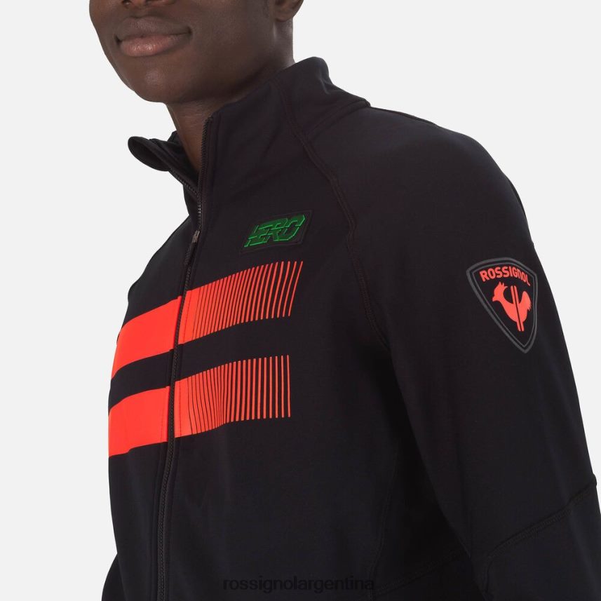Rossignol hombres chaqueta polar hero clim 82LVV6627 negro tapas