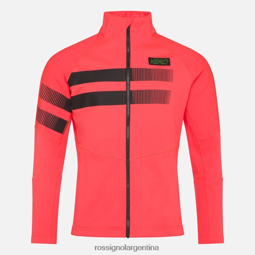 Rossignol hombres chaqueta polar hero clim 82LVV671 rojo neón tapas