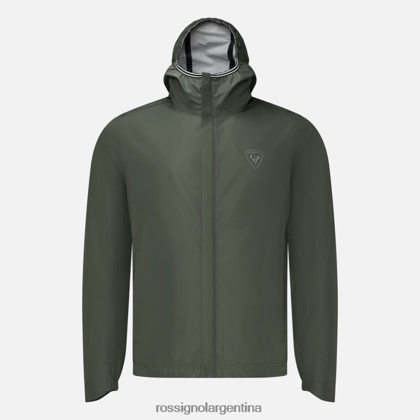 Rossignol hombres chaqueta de lluvia activa 82LVV6187 verde ébano tapas