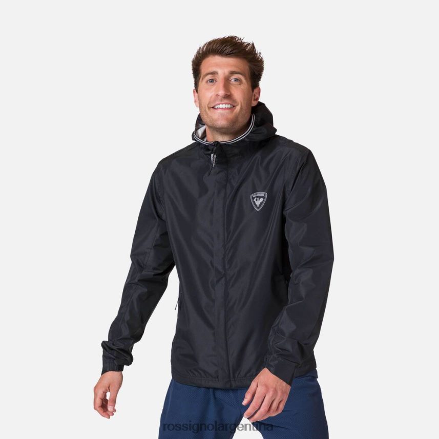 Rossignol hombres chaqueta de lluvia activa 82LVV6264 negro tapas