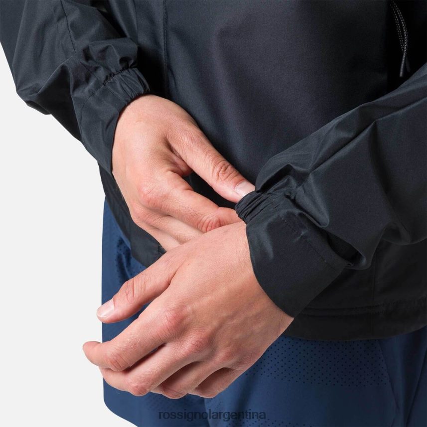 Rossignol hombres chaqueta de lluvia activa 82LVV6264 negro tapas