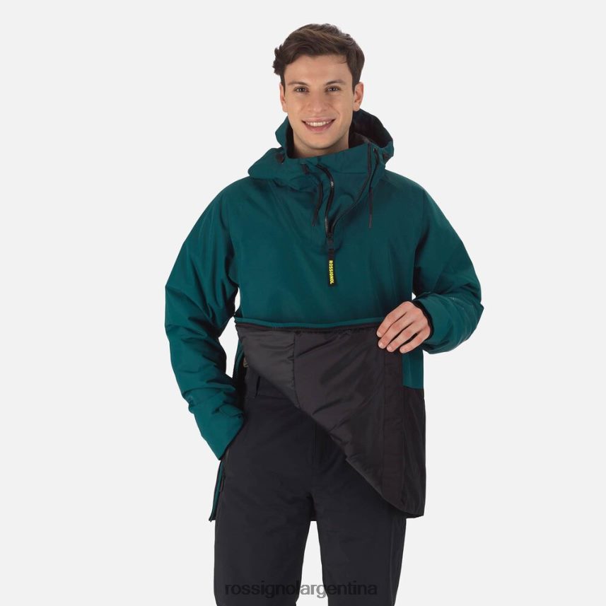 Rossignol hombres anorak skpr 82LVV6279 verde azulado tapas