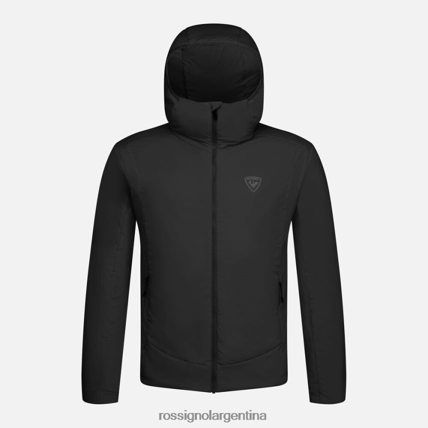 Rossignol hombres chaqueta con capucha opside 82LVV6205 negro tapas