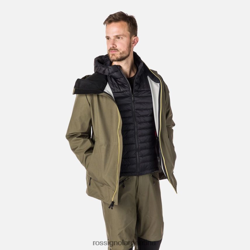 Rossignol hombres chaqueta de tres capas skpr 82LVV6539 hoja de acino tapas