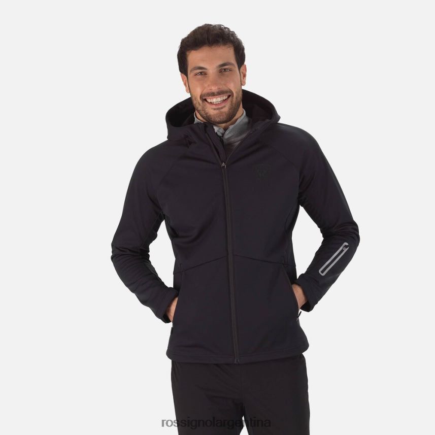 Rossignol hombres chaqueta softshell 82LVV6292 negro tapas