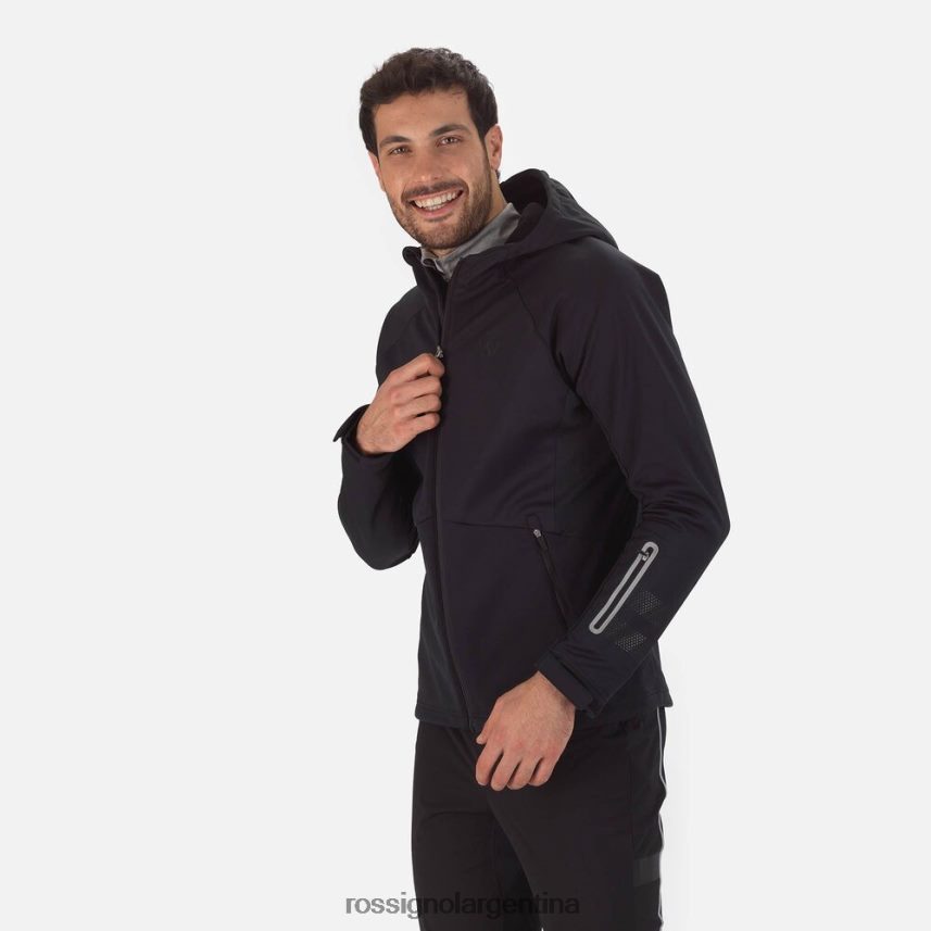 Rossignol hombres chaqueta softshell 82LVV6292 negro tapas
