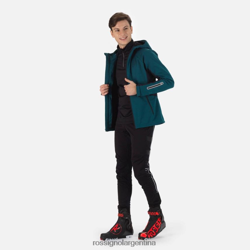 Rossignol hombres chaqueta softshell 82LVV6344 verde azulado tapas