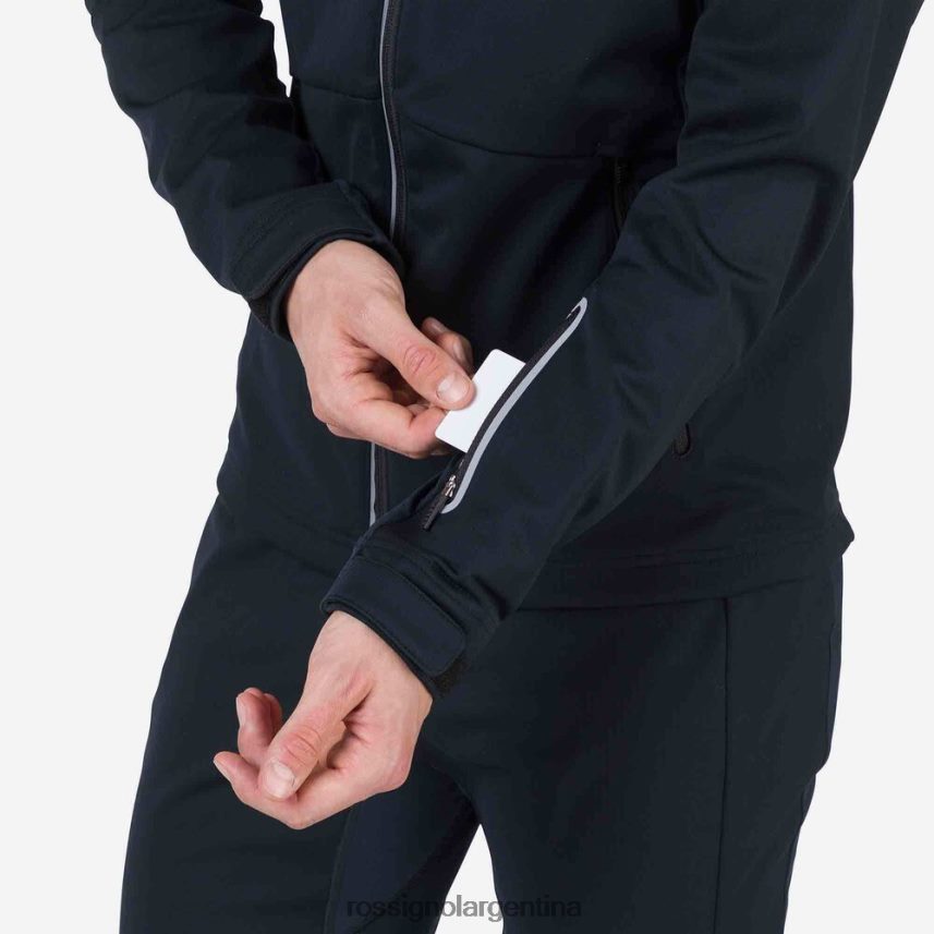 Rossignol hombres chaqueta suave 82LVV6329 negro tapas