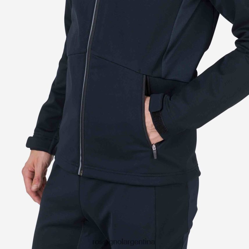 Rossignol hombres chaqueta suave 82LVV6329 negro tapas