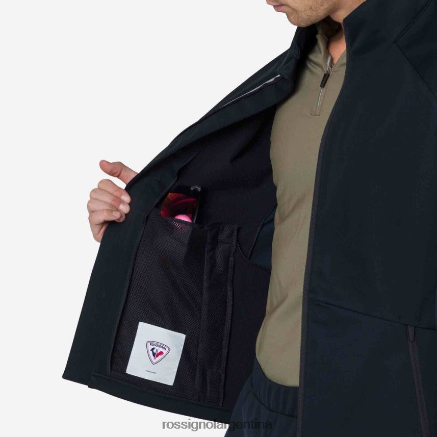 Rossignol hombres chaqueta suave 82LVV6329 negro tapas