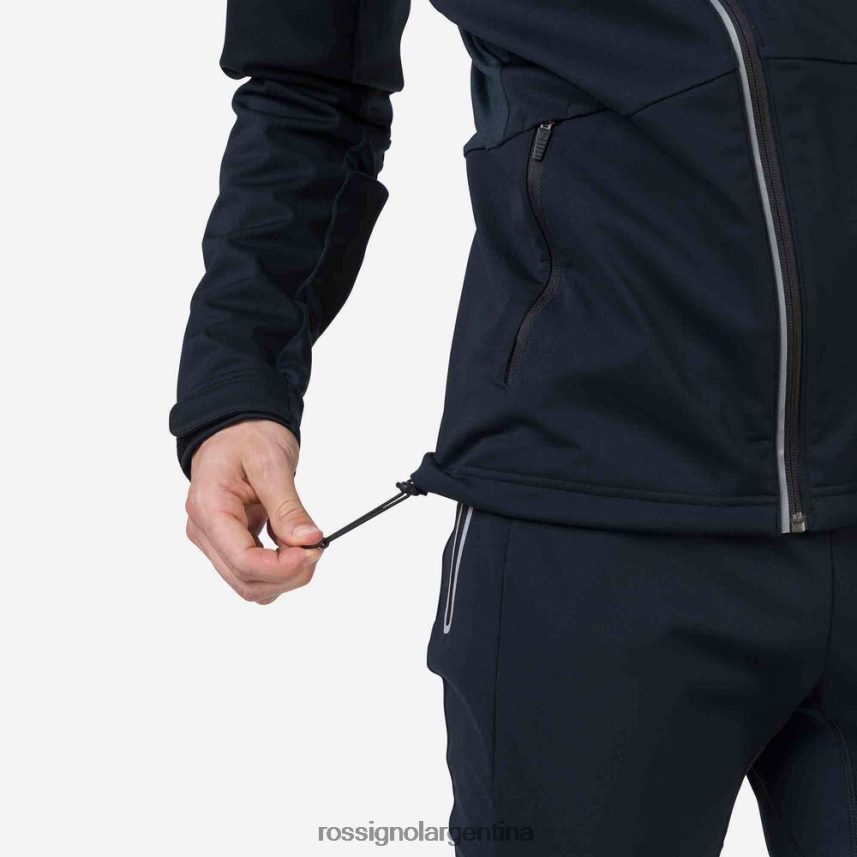 Rossignol hombres chaqueta suave 82LVV6329 negro tapas