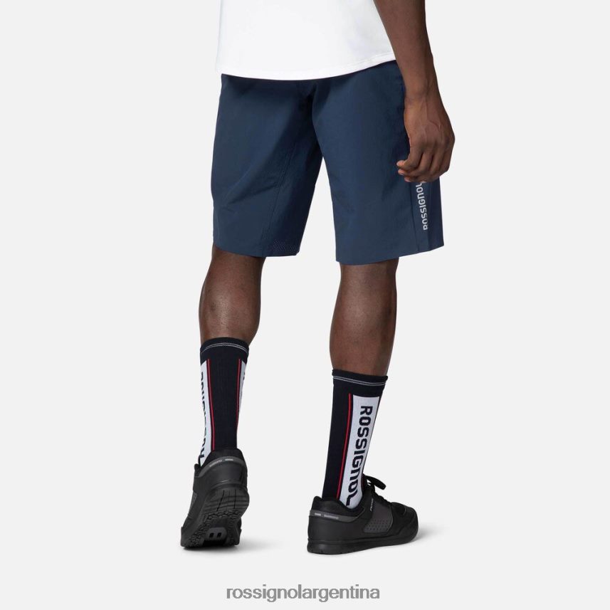 Rossignol hombres pantalones cortos de bicicleta de montaña 82LVV6357 azul marino oscuro fondos