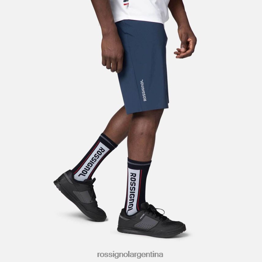 Rossignol hombres pantalones cortos de bicicleta de montaña 82LVV6357 azul marino oscuro fondos