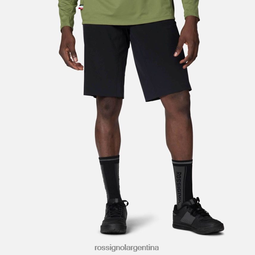 Rossignol hombres pantalones cortos de bicicleta de montaña 82LVV6454 negro fondos