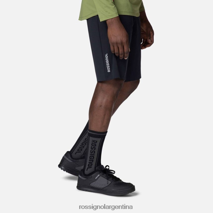 Rossignol hombres pantalones cortos de bicicleta de montaña 82LVV6454 negro fondos