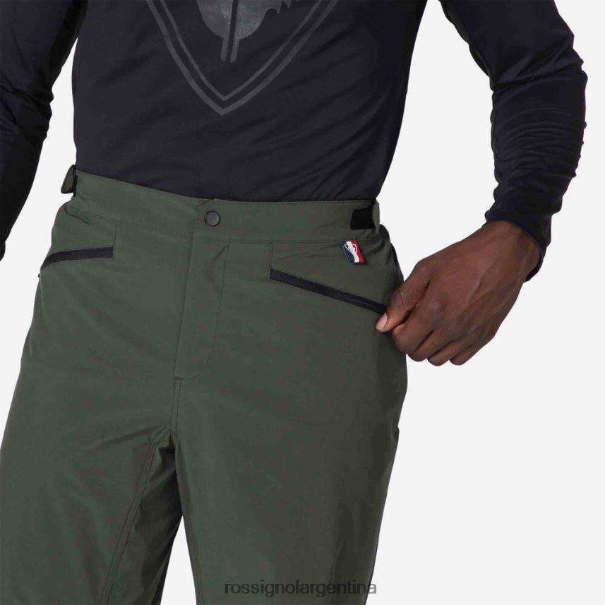 Rossignol hombres pantalones cortos de bicicleta de montaña 82LVV6507 verde ébano fondos