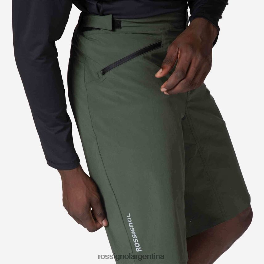 Rossignol hombres pantalones cortos de bicicleta de montaña 82LVV6507 verde ébano fondos